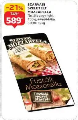 Auchan SZARVASI Szeletelt mozzarella ajánlat