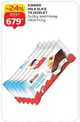 Auchan KINDER MILK SLICE TEJSZELET ajánlat