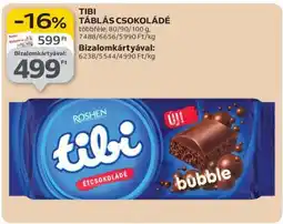 Auchan TIBI Táblás csokoládé ajánlat
