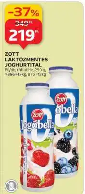 Auchan Zott Laktózmentes Joghurttital ajánlat