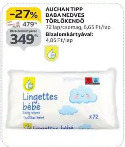 Auchan Auchan Tipp Baba Nedves Törlőkendő ajánlat