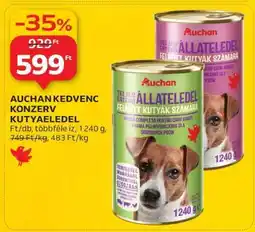 Auchan AUCHAN KEDVENC KONZERV KUTYAELEDEL ajánlat