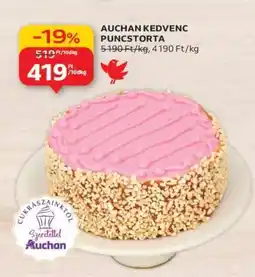 Auchan Auchan Kedvenc Puncstorta ajánlat