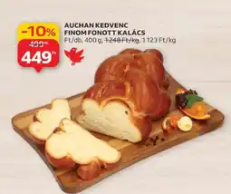 Auchan AUCHAN KEDVENC FINOM FONOTT KALÁCS ajánlat