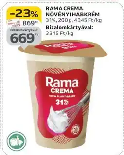 Auchan Rama Crema növényi habkrém ajánlat