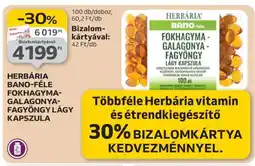 Auchan HERBÁRIA BANO-FÉLE FOKHAGYMA-GALAGONYA-FAGYÖNGY LÁGY KAPSZULA ajánlat
