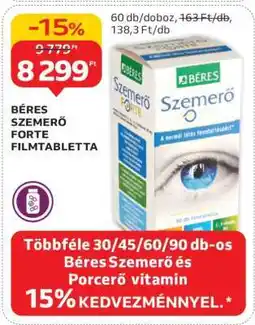 Auchan Béres Szemerő Forte Filmtabletta ajánlat
