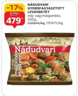 Auchan NÁDUDVARI GYORSFAGYASZTOTT LEVESBETÉT ajánlat