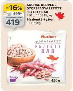 Auchan Auchan Kedvenc Gyorsfagyasztott Fejtett Bab ajánlat