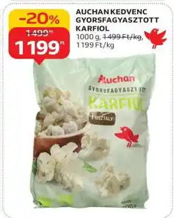 Auchan AUCHAN KEDVENC GYORSFAGYASZTOTT KARFIOL ajánlat