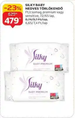 Auchan SILKY BABY NEDVES TÖRLŐKENDŐ ajánlat