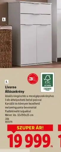 Lidl Livarno Állószekrény ajánlat