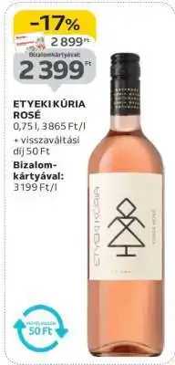 Auchan Etyeki Kúria Rosé ajánlat