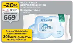 Auchan Violeta Baba Nedves Törlőkendő ajánlat