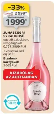 Auchan JUHÁSZ EGRI SYRAH ROSÉ ajánlat