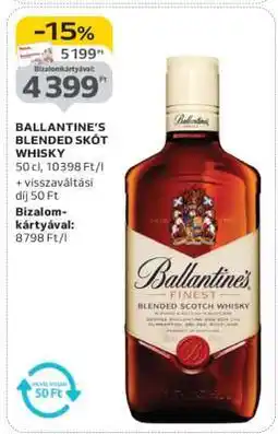Auchan Ballantine's Blended Skót Whisky ajánlat