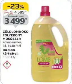 Auchan ZÖLDLOMB ÖKO FOLYÉKONY MOSÓSZER ajánlat
