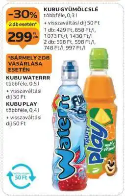 Auchan KUBU GYÜMÖLCSLÉ ajánlat