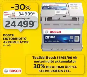BOSCH MOTORINDÍTÓ AKKUMULÁTOR