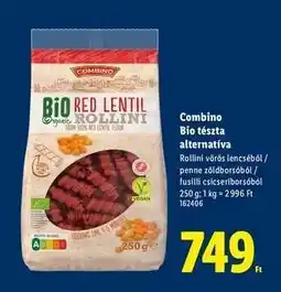 Lidl Combino Bio tészta alternatíva ajánlat
