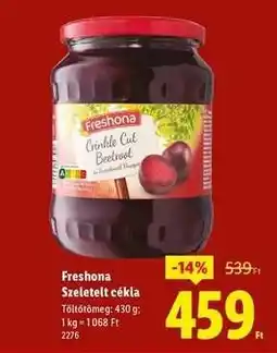 Lidl Freshona Szeletelt cékla ajánlat