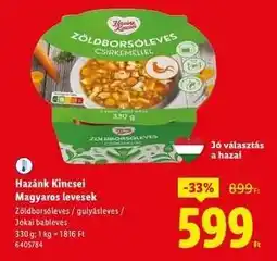 Lidl Hazánk Kincsei Magyaros levesek ajánlat