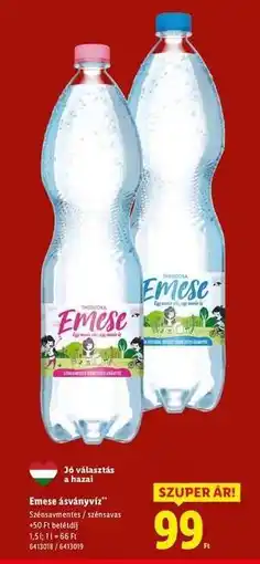Lidl Emese ásványvíz ajánlat