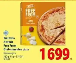 Lidl Trattoria Alfredo Free From Gluténmentes pizza ajánlat