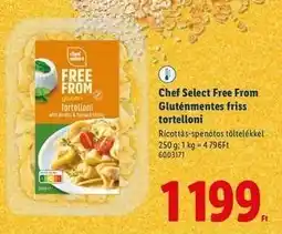 Lidl Chef Select Free From Gluténmentes friss tortelloni ajánlat
