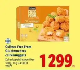 Lidl Culinea Free From Gluténmentes csirkenuggets ajánlat