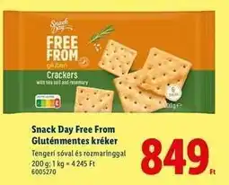 Lidl SNACK DAY FREE FROM Gluténmentes kréker ajánlat