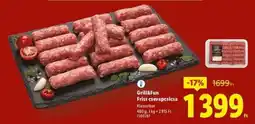 Lidl GRILL&FUN Friss csevapcsicsa ajánlat