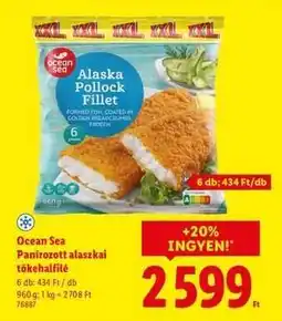 Lidl Ocean Sea Panírozott alaszkai tőkehalfilé ajánlat
