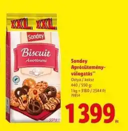 Lidl SONDEY Aprósütemény-válogatás ajánlat