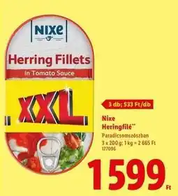 Lidl NIXE Heringfilé ajánlat