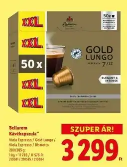 Lidl BELLAROM Kávékapszula ajánlat