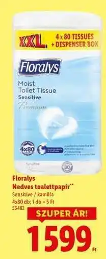 Lidl Florays Nedves toalettpapír ajánlat