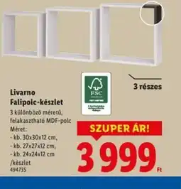 Lidl Livarno Falipolc-készlet ajánlat