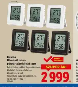 Lidl Livarno Termometr higrometr ajánlat