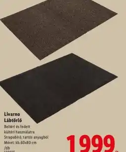 Lidl Livarno Lábtörlő ajánlat