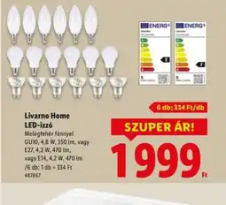 Lidl Livarno Home LED-izzó ajánlat