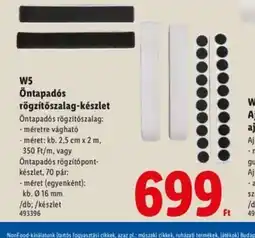 Lidl W5 Zestaw rzepów ajánlat