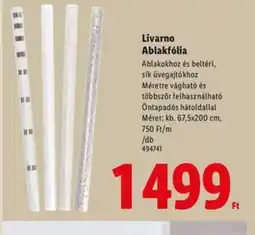 Lidl Livarno Ablakfólia ajánlat