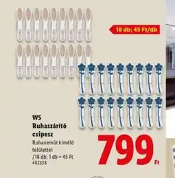Lidl W5 Ruhaszárító csipesz ajánlat