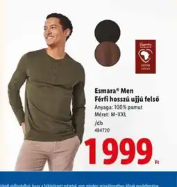 Lidl Esmara Men Męska koszulka ajánlat