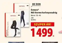 Lidl Esmara Női thermo harisnyanadrág ajánlat