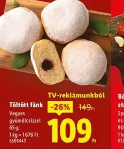 Lidl Töltött fánk ajánlat