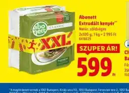 Lidl Abonett Extrudált kenyér ajánlat