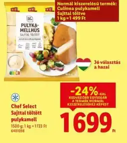 Lidl Chef Select Sajttal töltött pulykamell ajánlat