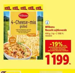 Lidl Milbona Reszelt sajt keverék ajánlat